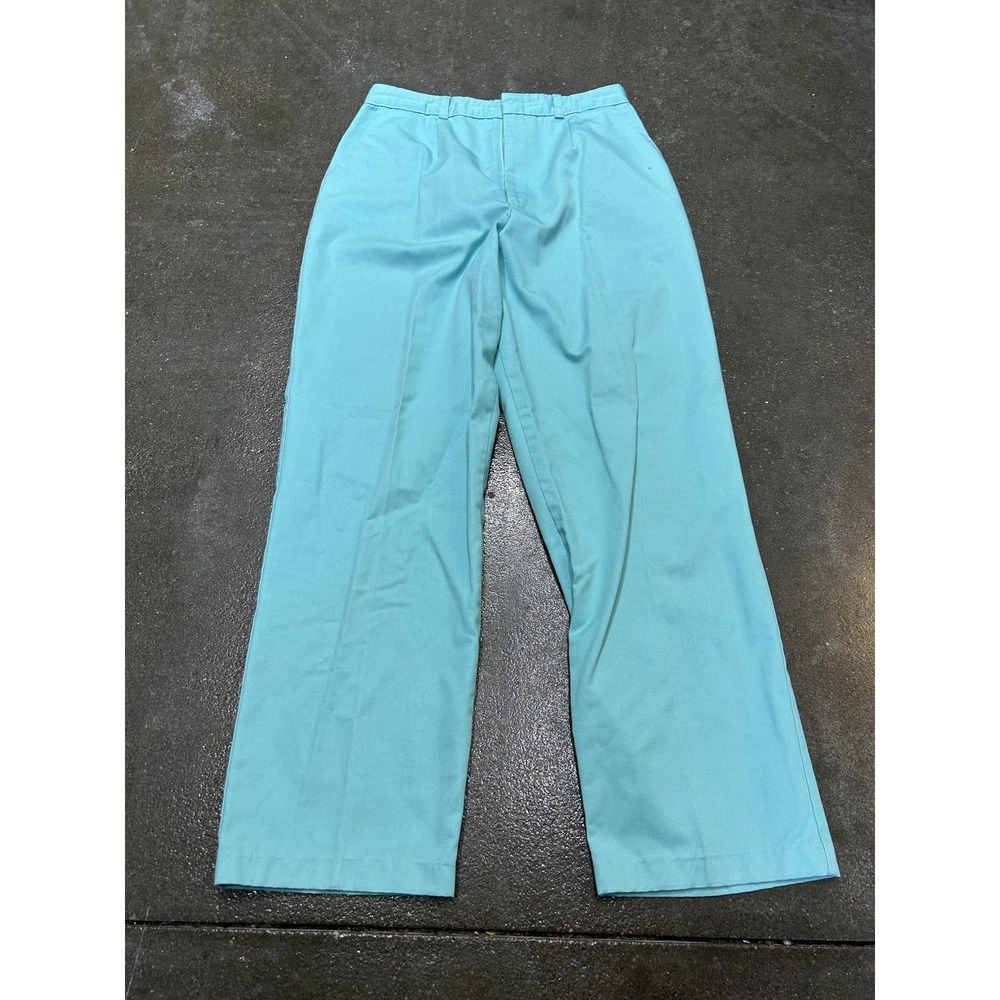 Vintage Garan‎ Pants Youth 16 Blue Dress Slacks Made USA Casual 80s 90s